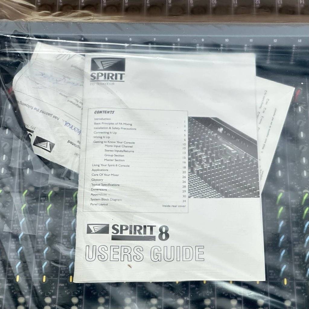 (New Old Stock) Soundcraft Spirit Live 8 16 Channel Analog Mixing Console