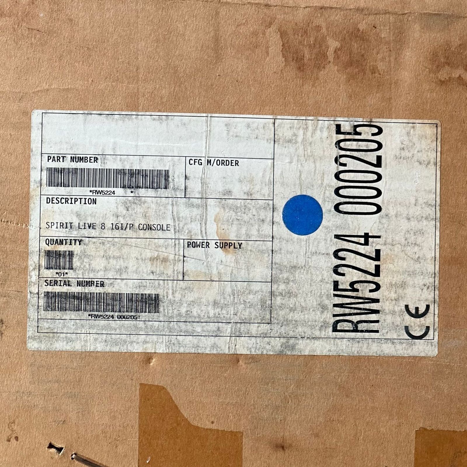 (New Old Stock) Soundcraft Spirit Live 8 16 Channel Analog Mixing Console