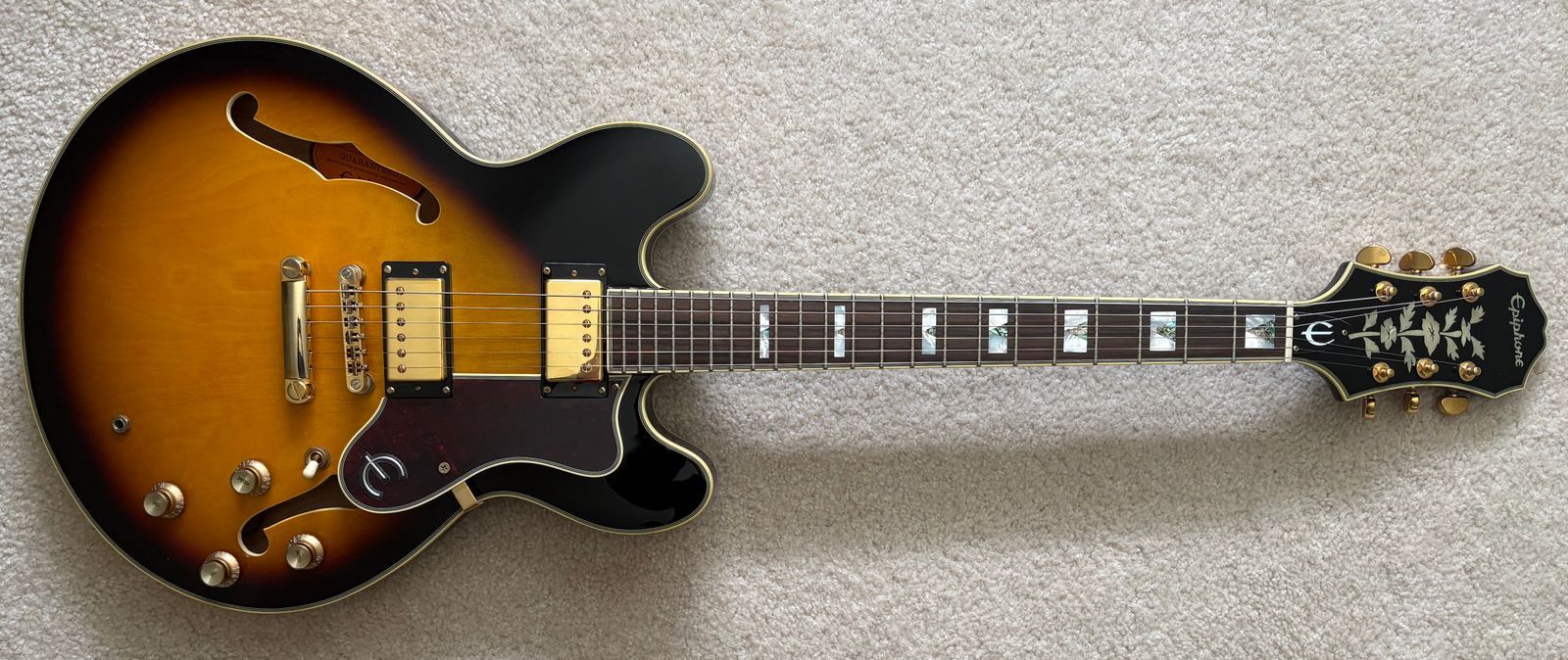 2016 Epiphone Sheraton II Pro with Rosewood Fretboard - Vintage Sunburst - w/HSC